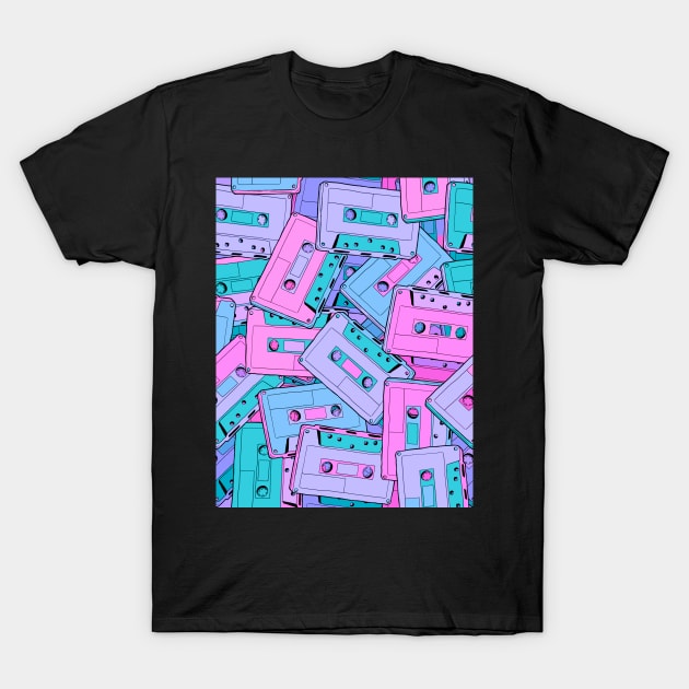 Cassette_Tapes_2 T-Shirt by jzanderk